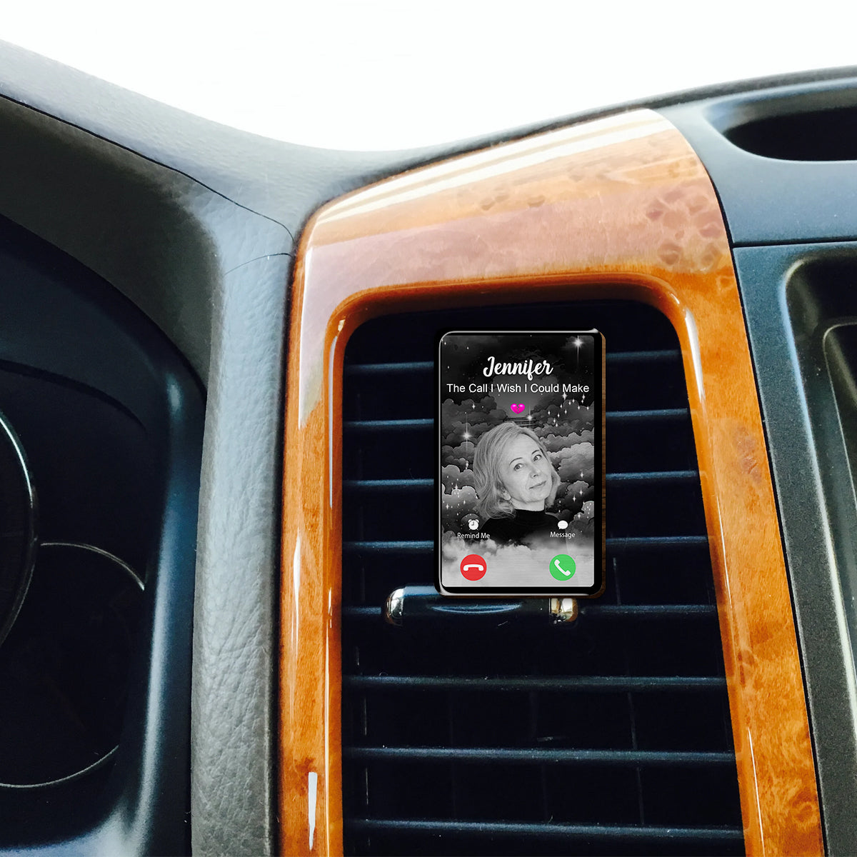 L'Appel du Ciel - Clip de pare-soleil de voiture personnalisé en forme de mémorial