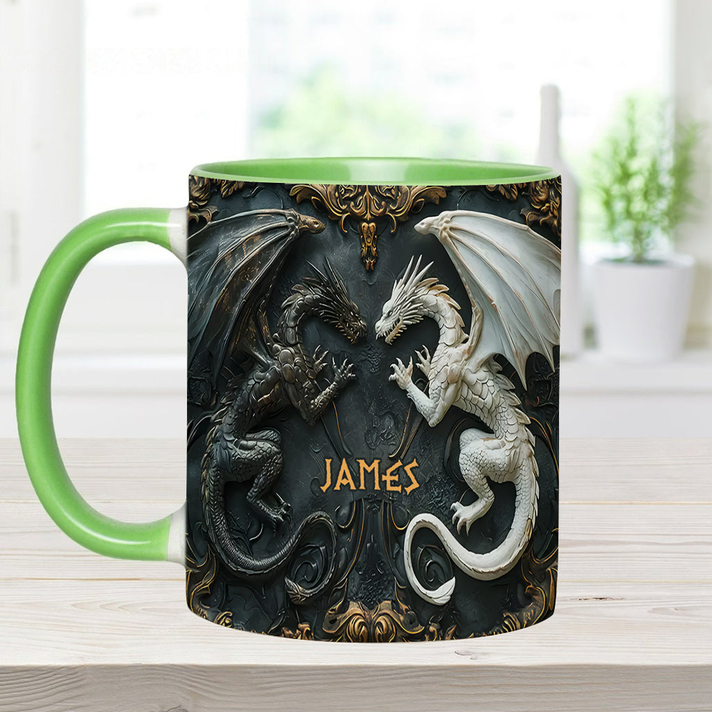 Love Dragons - Personalized Dragon Accent Mug