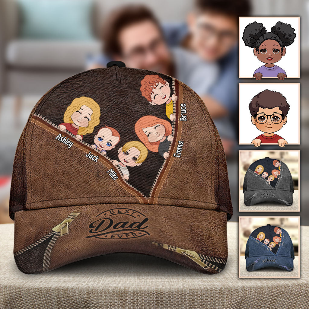Meilleur papa du monde - Casquette classique personnalisée pour papa