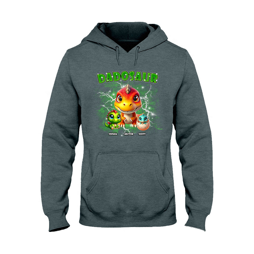 T-shirt et sweat à capuche Dadosaur Thunder Bootleg personnalisés pour papa