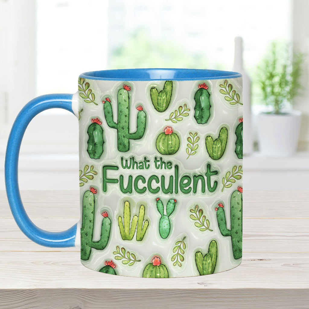 Plantes succulentes et succulentes - Mug personnalisé avec motif cactus