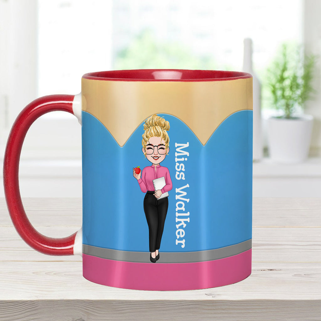 Teacher's Pencil - Personalized Teacher Accent Mug
