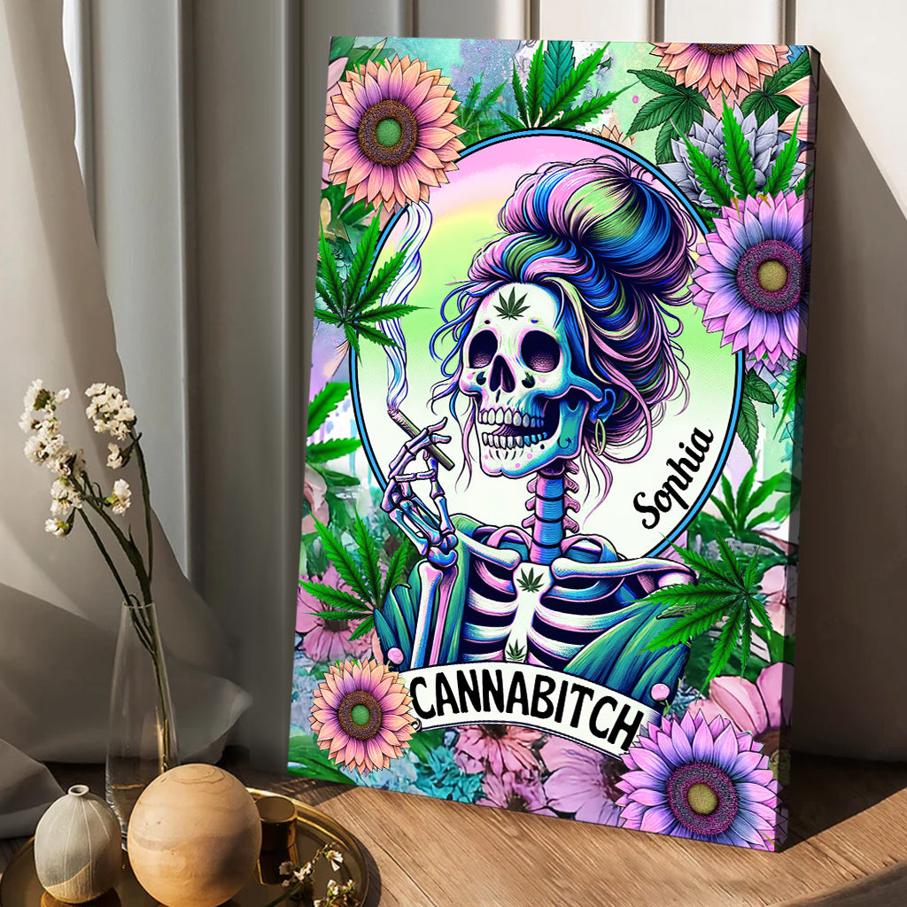 Cannabitch - Toile et affiche personnalisées sur le thème du cannabis