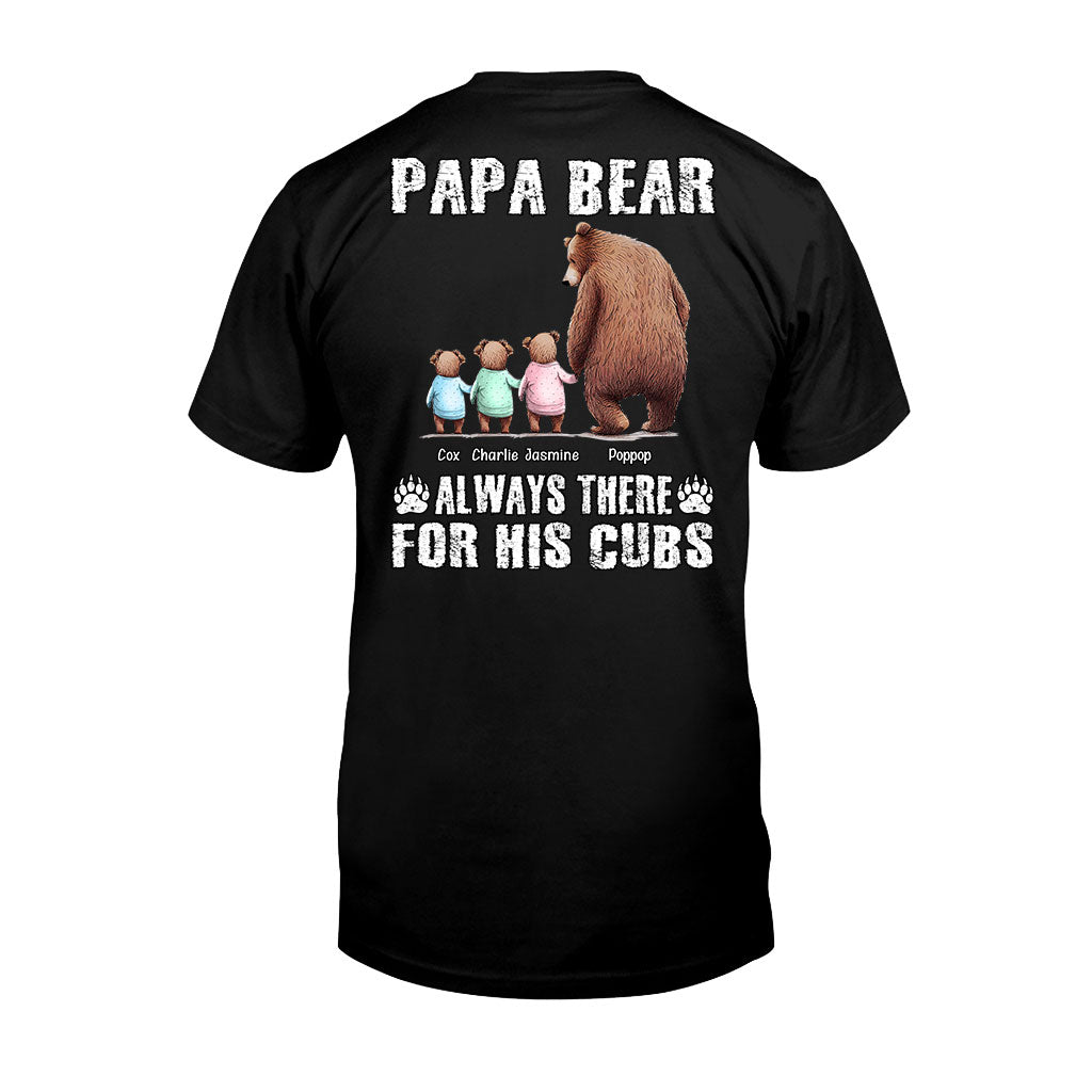 Papa Ours Toujours Présent pour Ses Petits - T-shirt et Sweat à capuche personnalisés pour papa