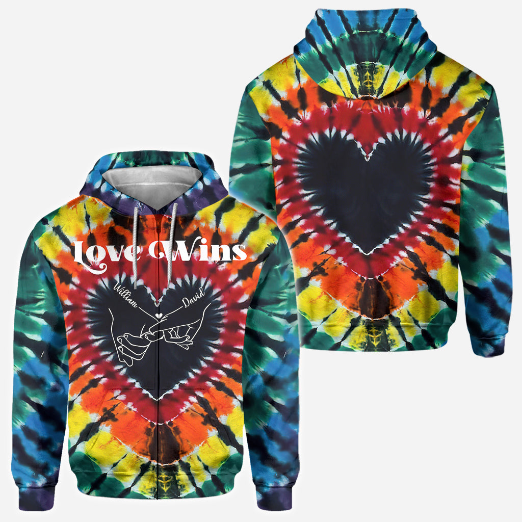 L'amour triomphe - T-shirt personnalisé de soutien LGBT