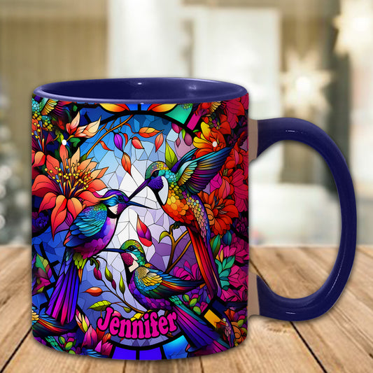 Love Hummingbirds - Personalized Hummingbird Accent Mug