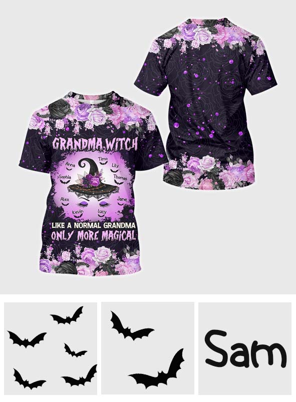 Grandma Witch - Personalized Grandma All Over Shirt