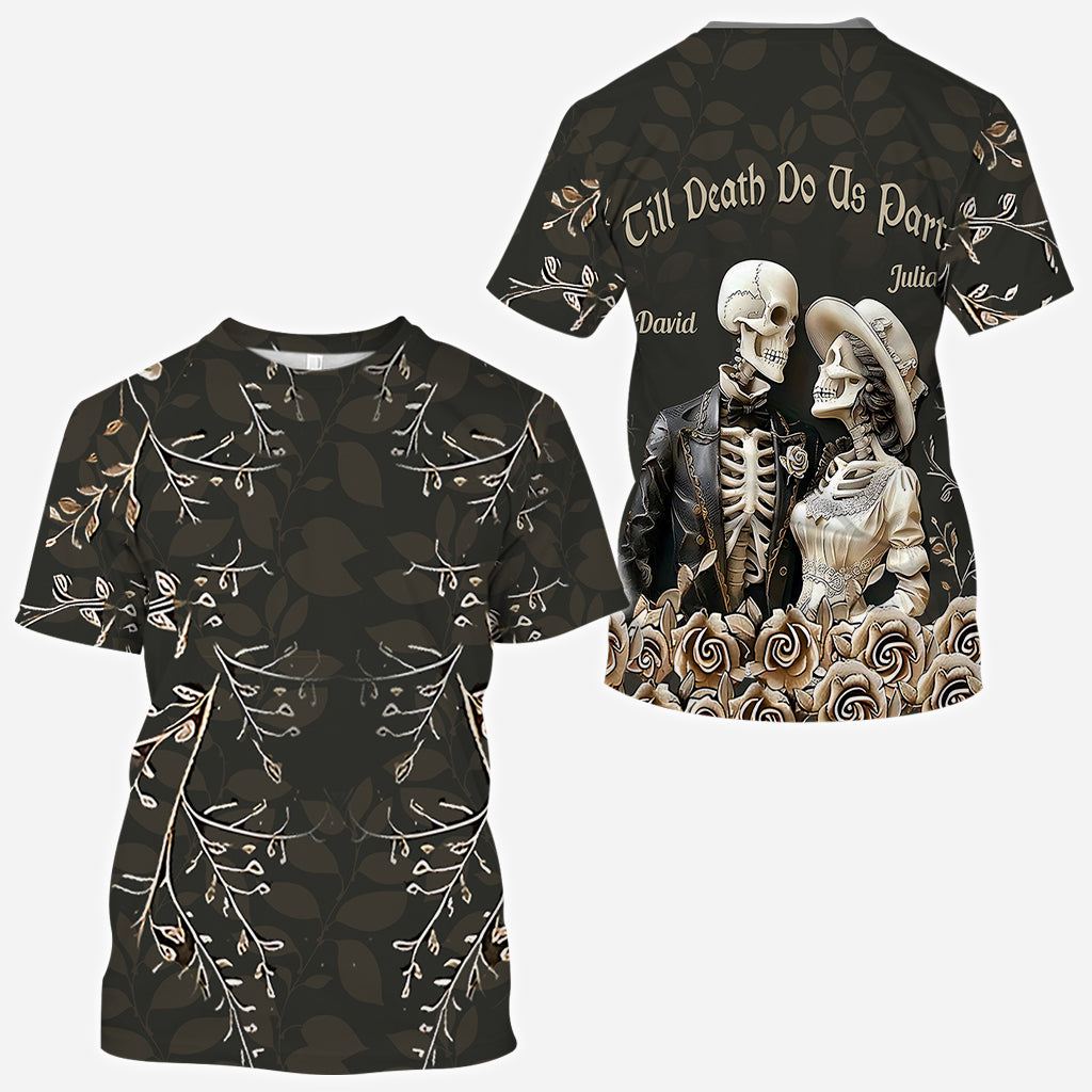 Jusqu'à ce que la mort nous sépare - T-shirt personnalisé pour couple