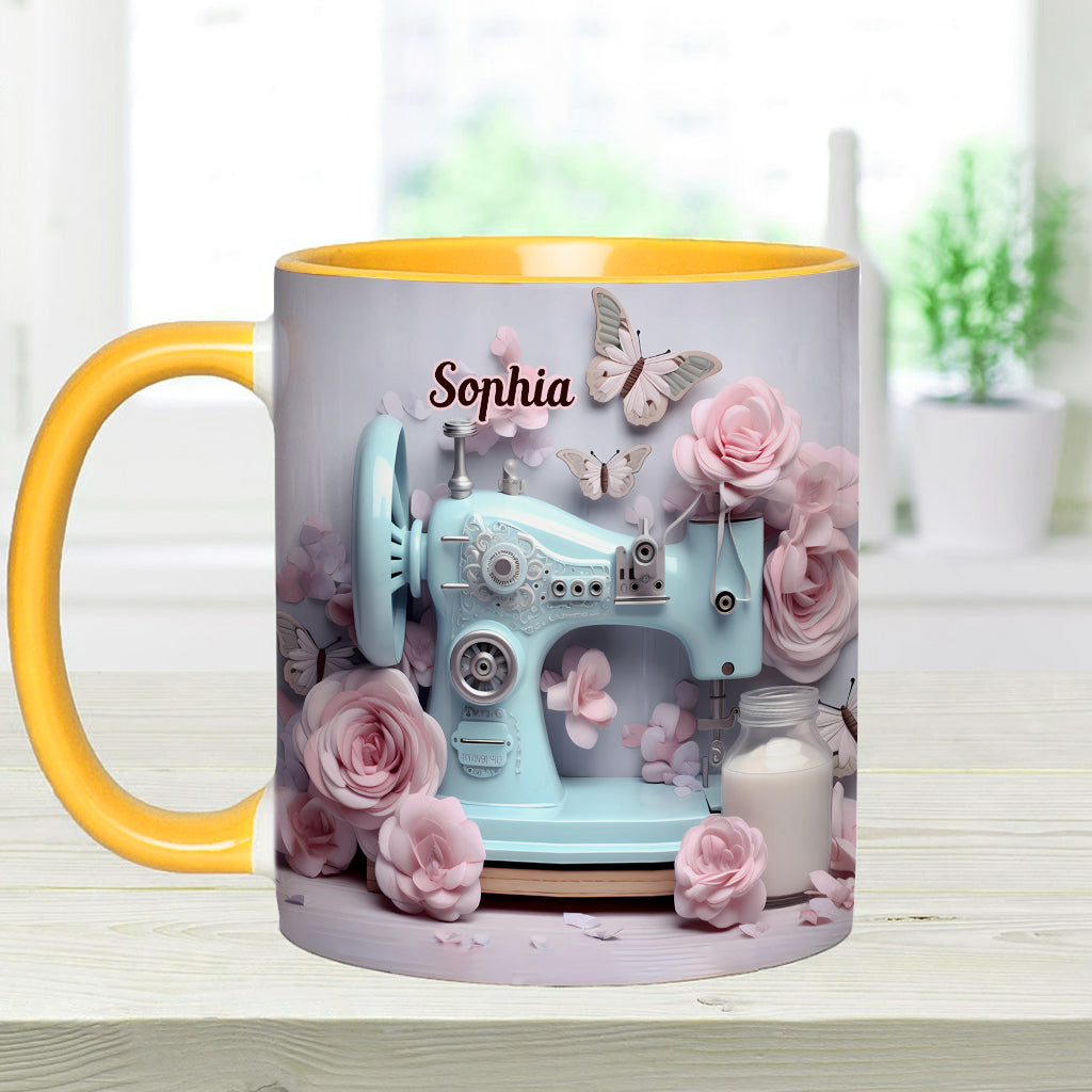 Sewing Machine - Personalized Sewing Accent Mug