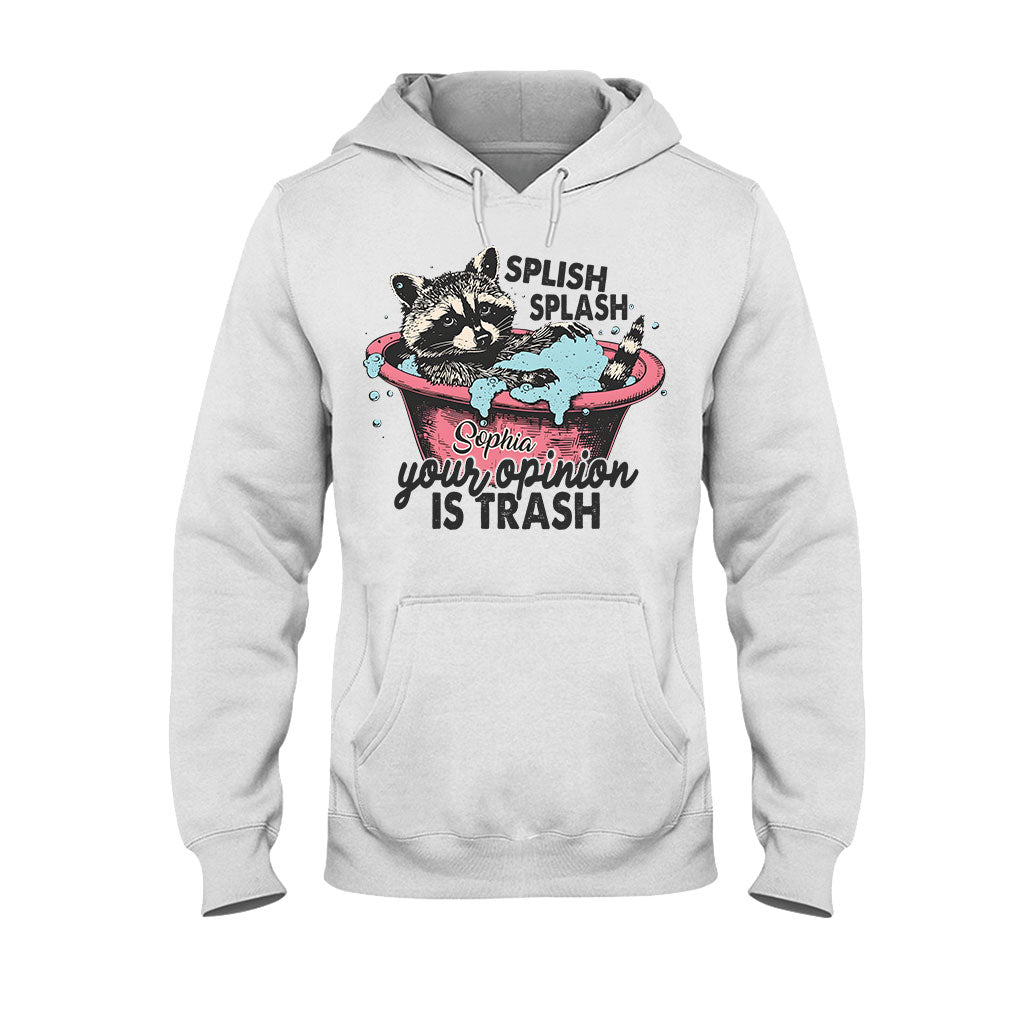 Splash Splash Ton opinion est nulle - T-shirt et sweat à capuche personnalisés avec un raton laveur