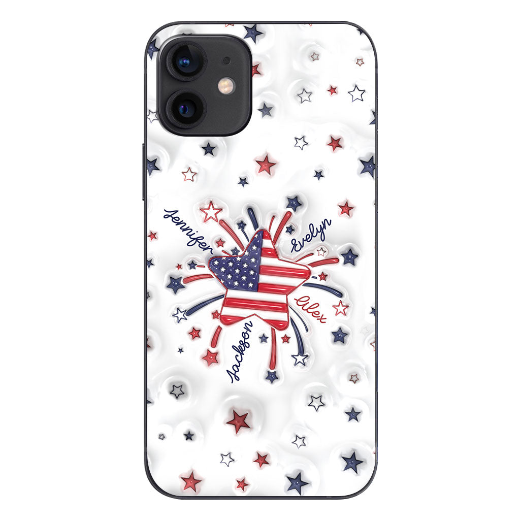 Coque de téléphone personnalisée « Petite étoile de grand-mère » pour le 4 juillet
