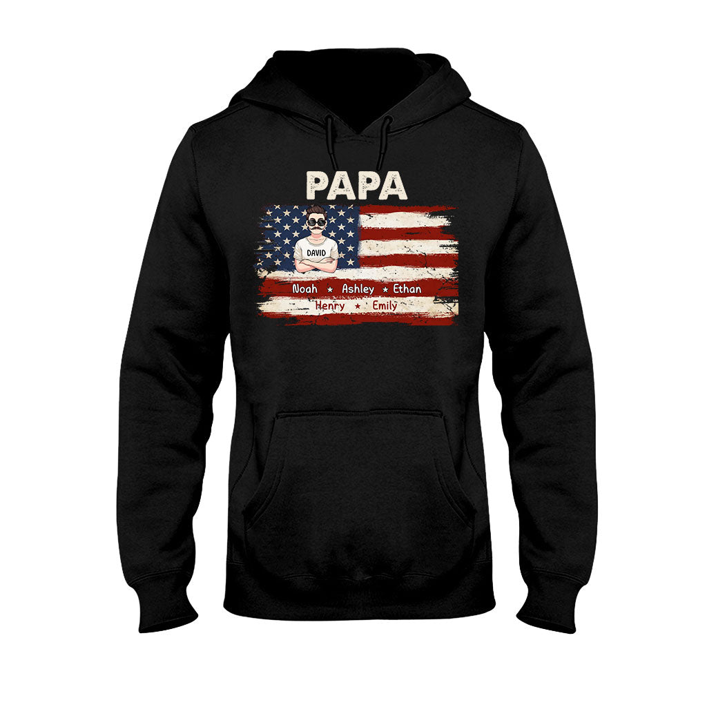 La vie de papa pour le 4 juillet - T-shirt et sweat à capuche personnalisés pour papa