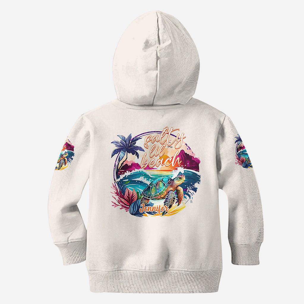 Salty Lil' Beach - T-shirt personnalisé avec motif tortue
