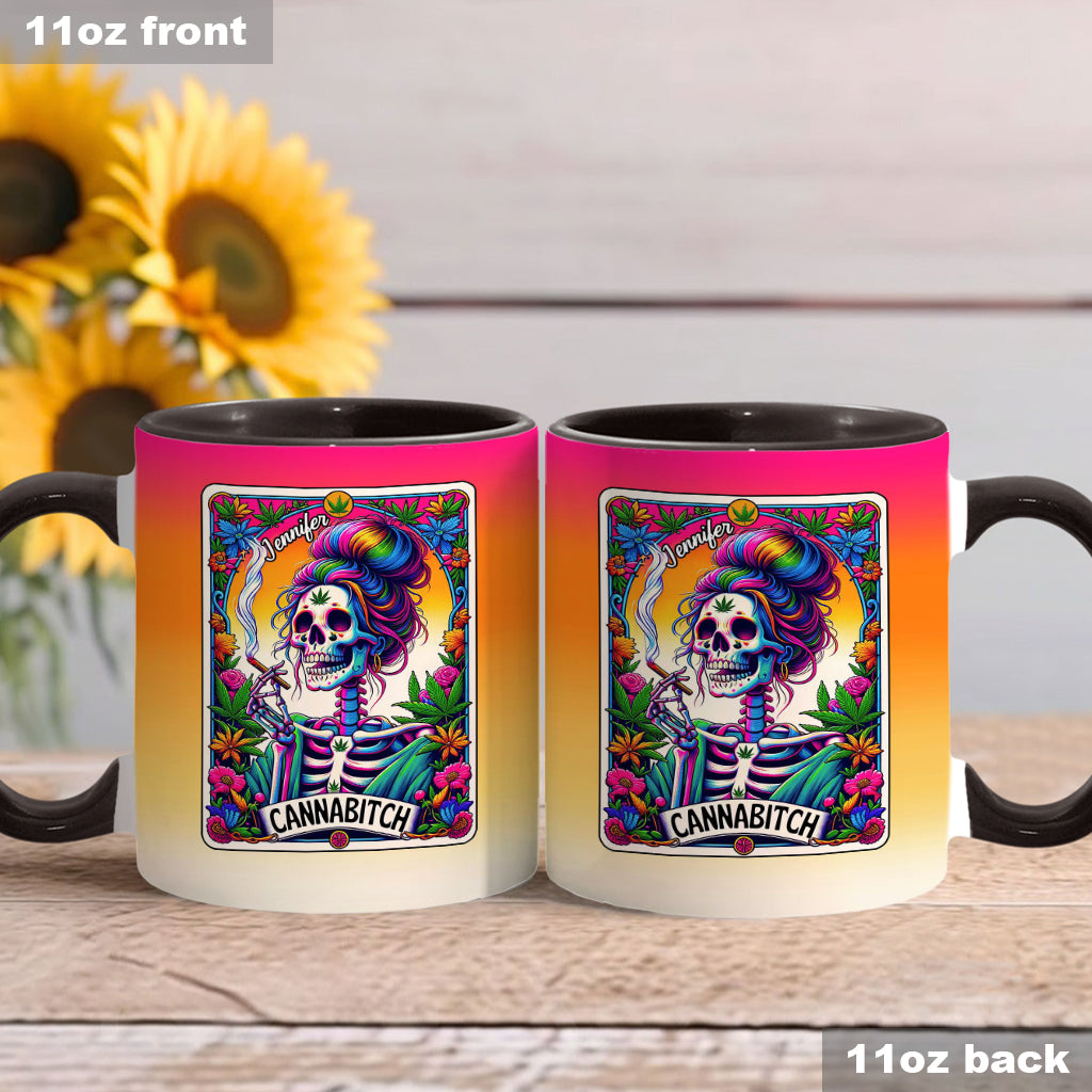 Cannab*tch - Personalized Weed Accent Mug