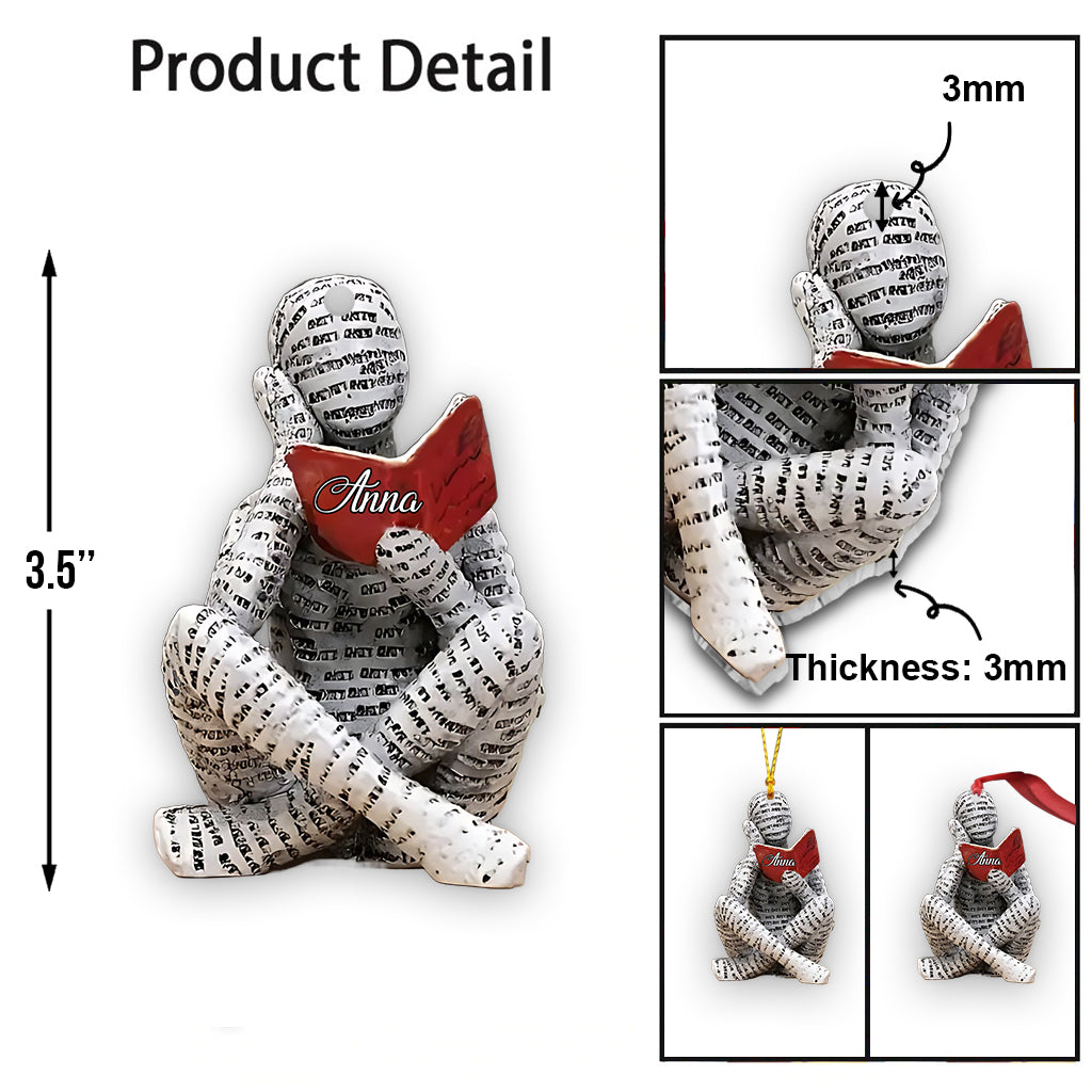 Love Reading Books - Personalized Book Ornament