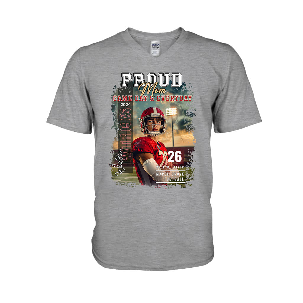 Maman/Papa/... Jour de match et au quotidien - T-shirt et sweat à capuche de football personnalisés