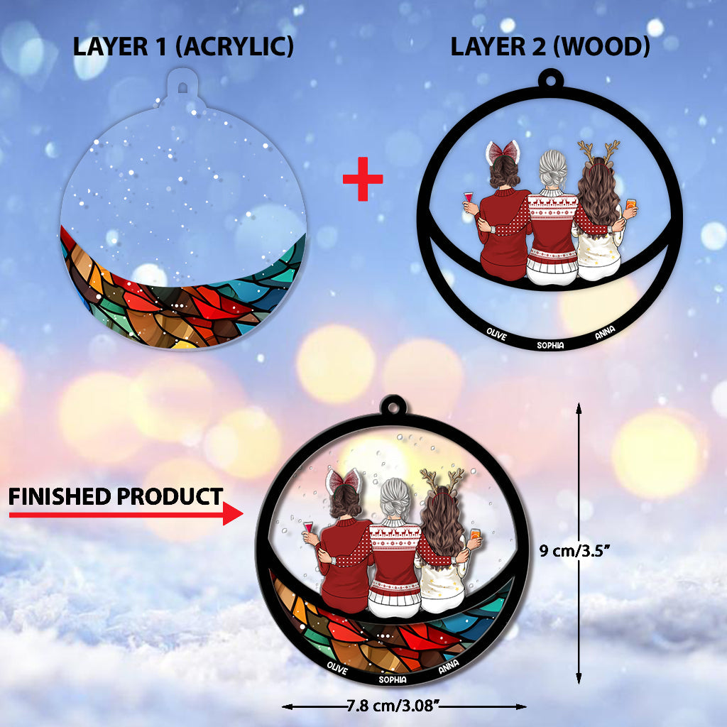 This Is Us - Personalized Family Layers Mix Ornament