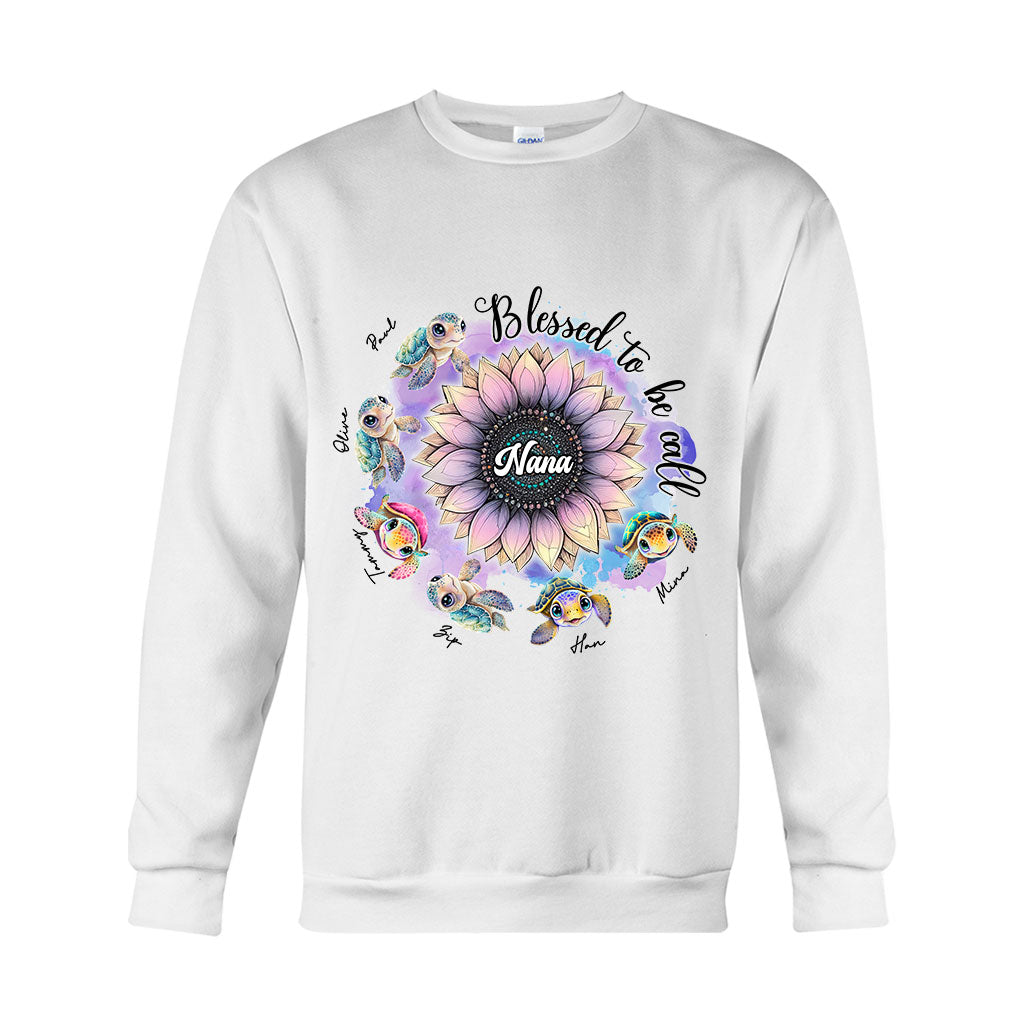 Blessed To Be Called Nana Any Title - Personalized Grandma T-shirt And Hoodie