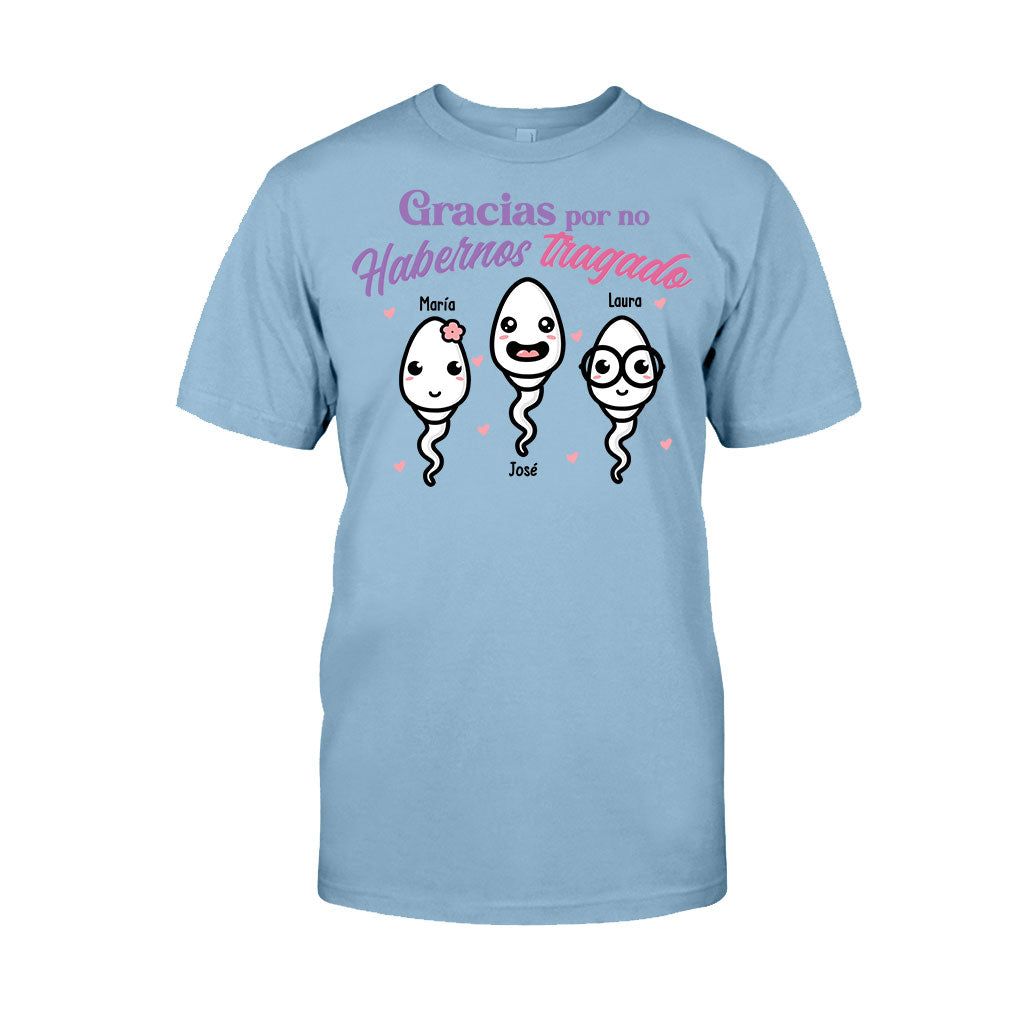 Gracias Por No Habernos Tragado - T-shirt et sweat à capuche personnalisés pour mère