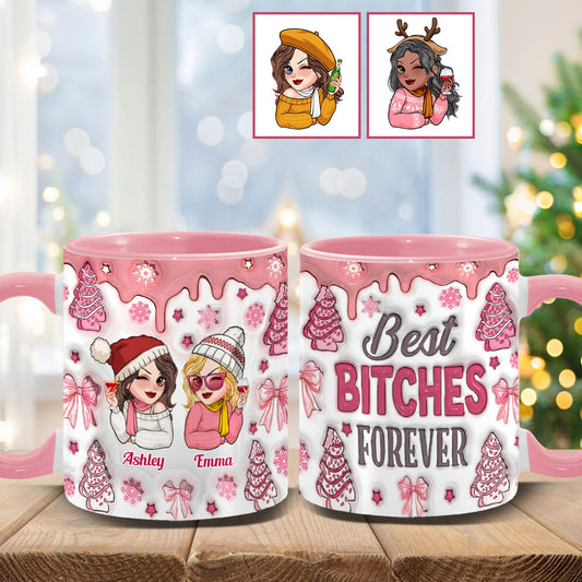 Meilleures amies du monde - Mug personnalisé Bestie Accent Mug