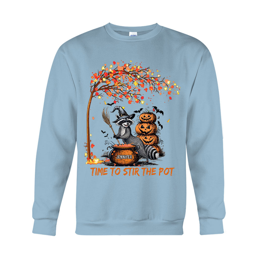 Il est temps de préparer une potion de sorcière - T-shirt et sweat à capuche personnalisés avec raton laveur