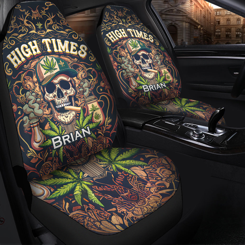Housses de siège personnalisées High Times Skull 420