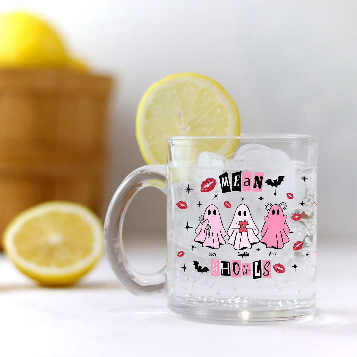 Mean Ghouls - Personalized Bestie Glass Mug