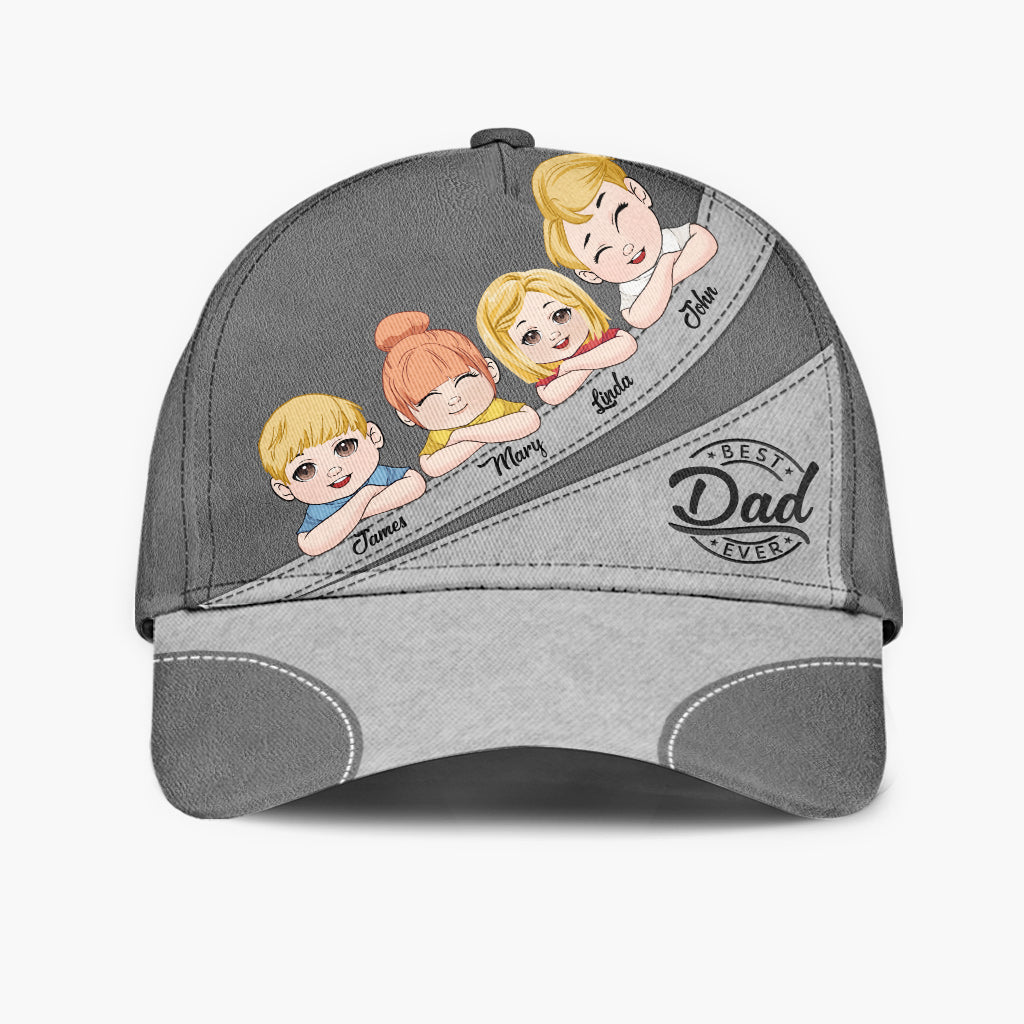 Meilleur papa du monde - Casquette classique personnalisée pour papa