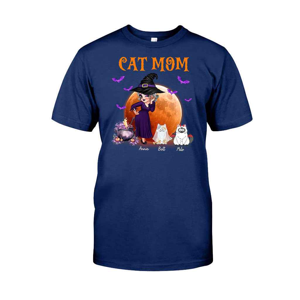 T-shirt et sweat à capuche personnalisés « Maman Chat Sorcière » - T-shirt et sweat à capuche personnalisés pour chats