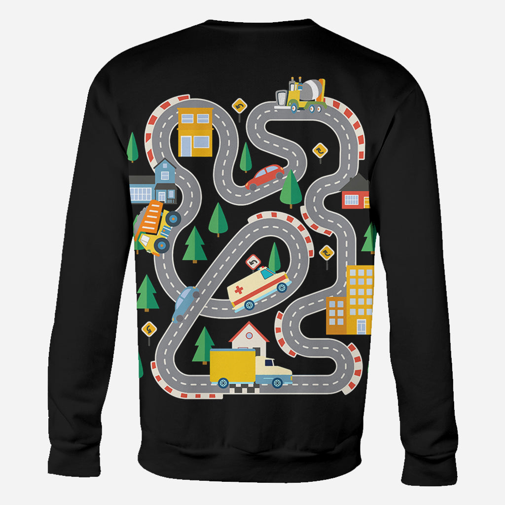 T-shirt « Road On The Back Massage Game » - T-shirt personnalisé pour papa