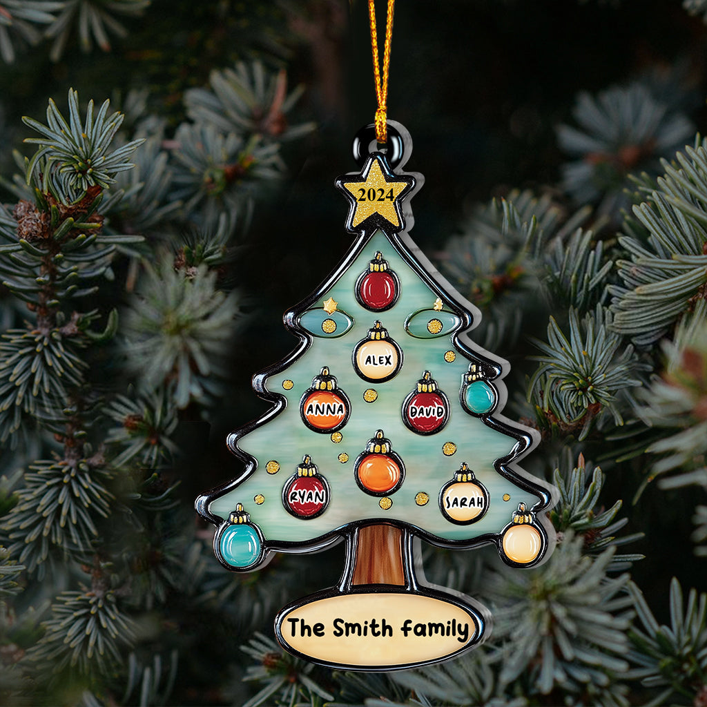 Merry Christmas - Personalized Family Ornament