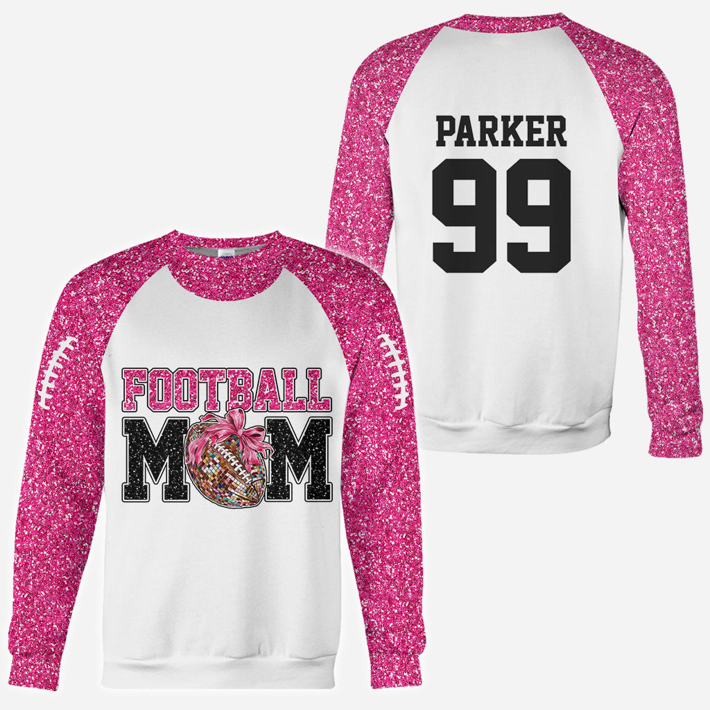 Football Mom Croquette - Personalized Football All Over Shirt