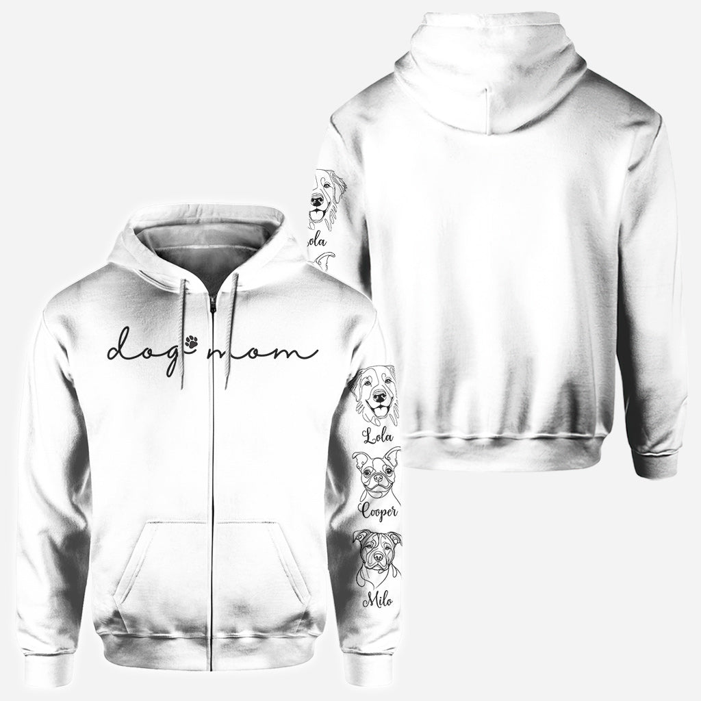 Maman de chien - T-shirt personnalisé intégral pour chien
