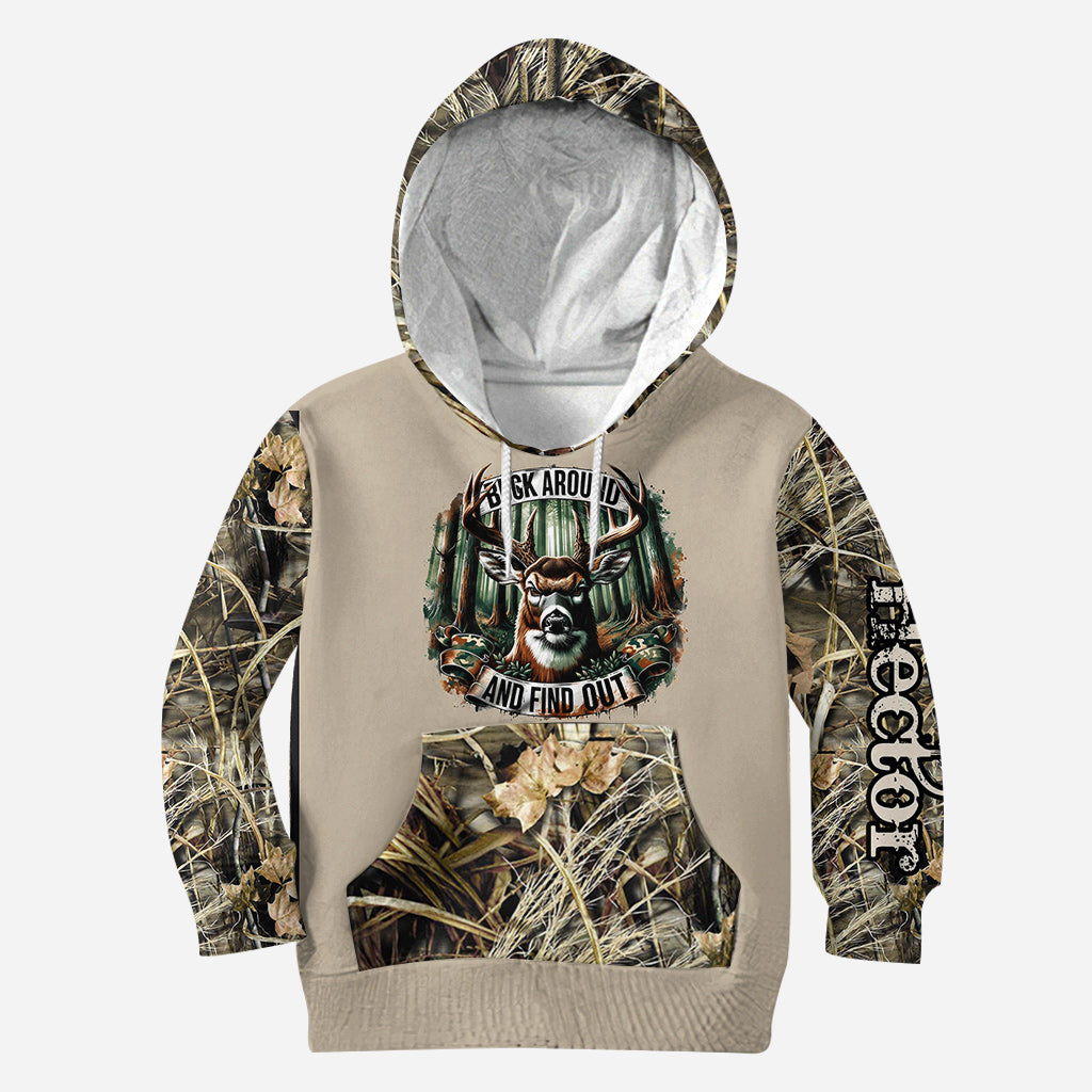 Chassez partout et découvrez-le ! - T-shirt de chasse personnalisé