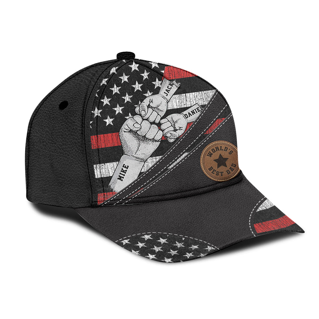 Meilleur papa du monde - Casquette classique personnalisée pour papa