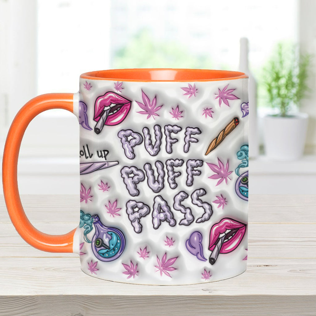 Puzz Puzz Pass - Mug personnalisé avec accent cannabis