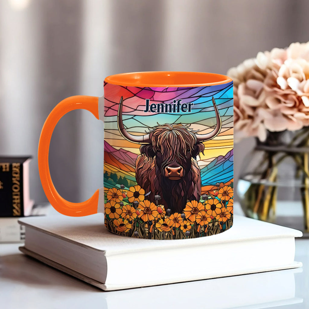 Mug personnalisé « Love Highland Cow »