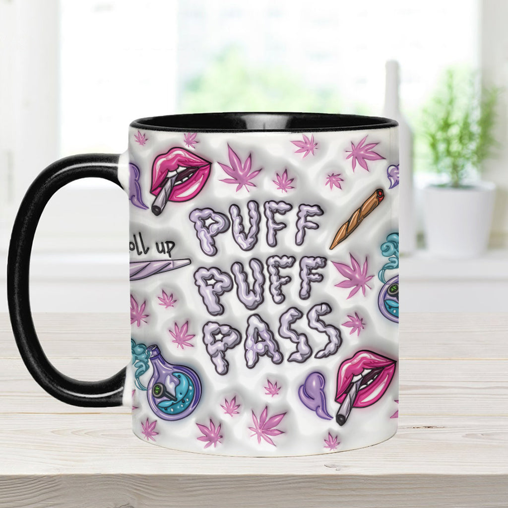 Puzz Puzz Pass - Mug personnalisé avec accent cannabis