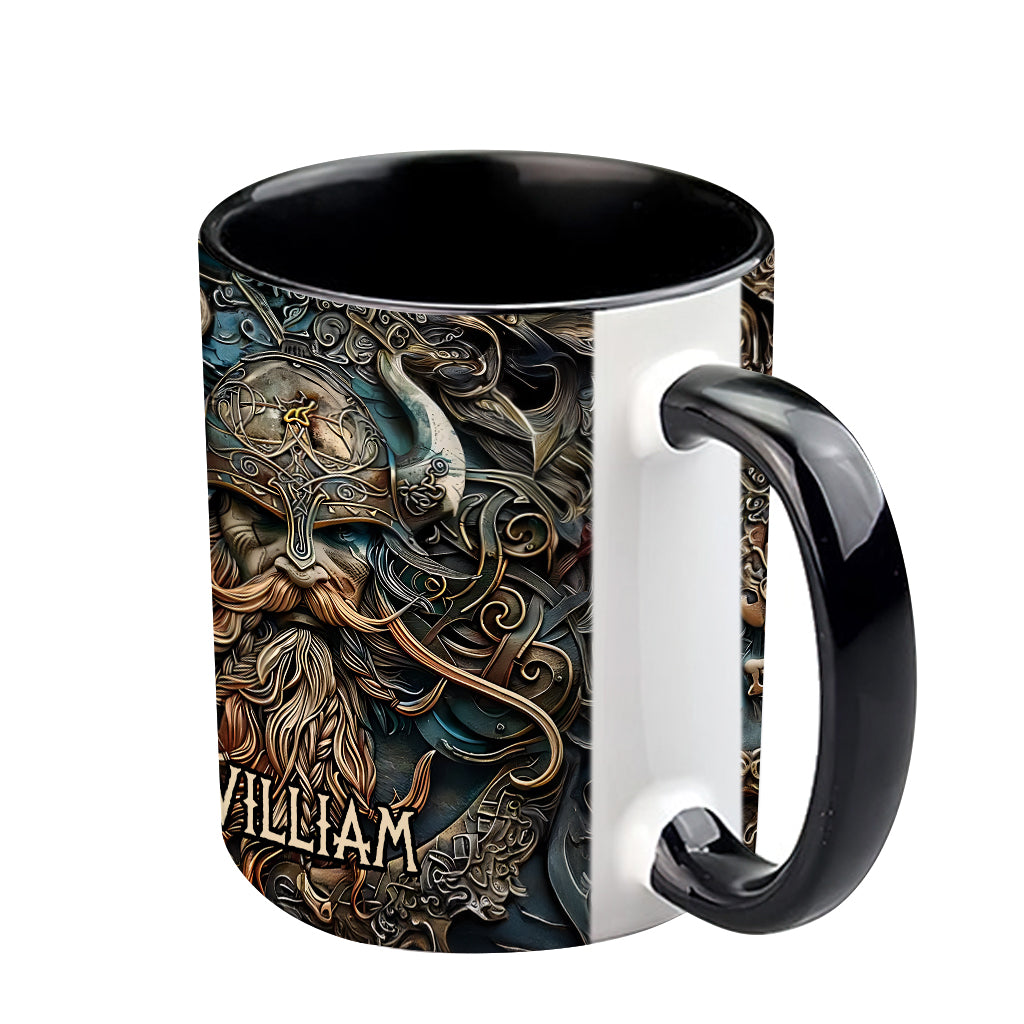 Mug personnalisé « Héros Viking Vintage » - Mug Viking à l'accent viking