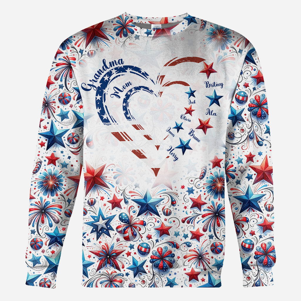 T-shirt personnalisé « Grand-mère américaine »