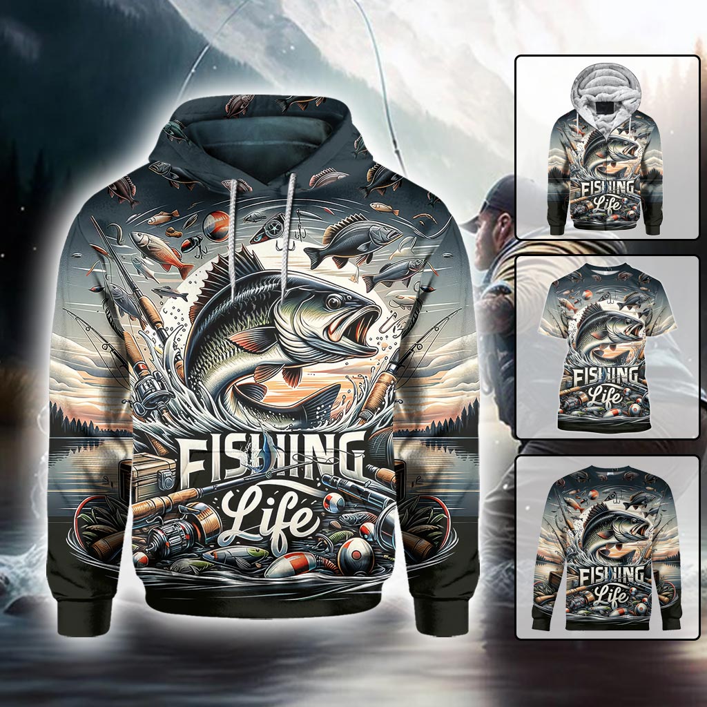T-shirt « La vie de pêcheur » - Pêche partout
