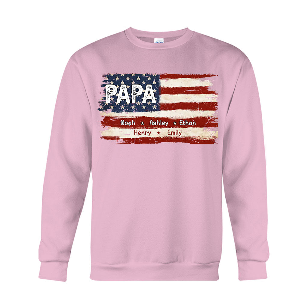La vie de papa pour le 4 juillet - T-shirt et sweat à capuche personnalisés pour papa