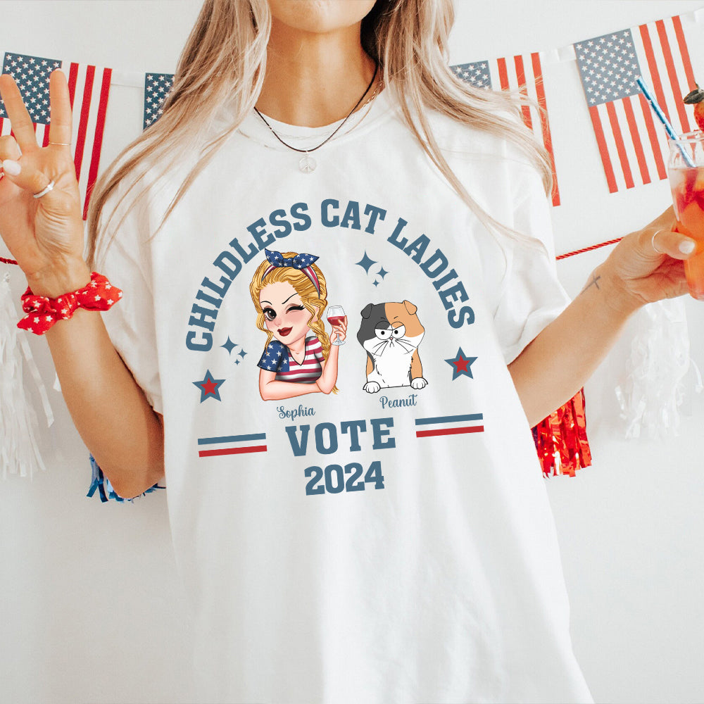 Childless Cat Ladies - Personalized Cat T-shirt And Hoodie