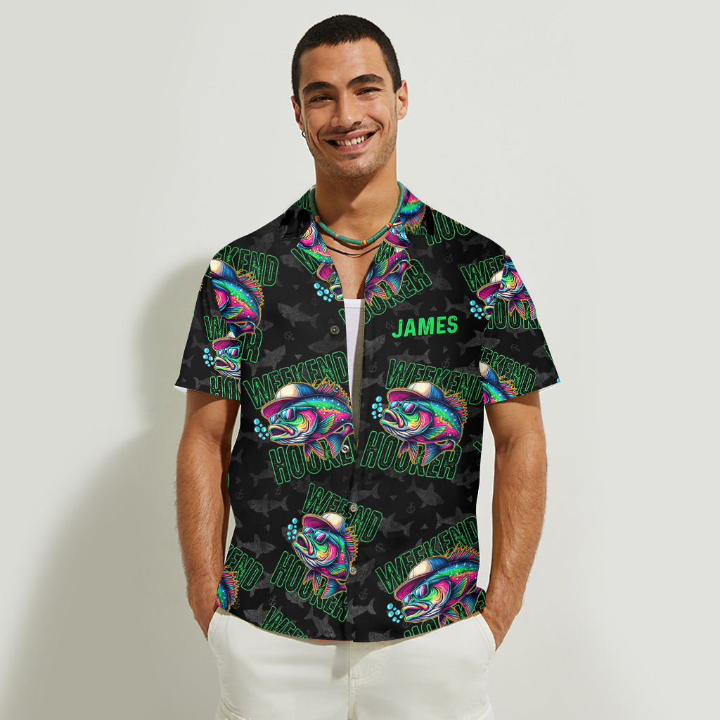 Chemise hawaïenne de pêche personnalisée Weekend Hooker