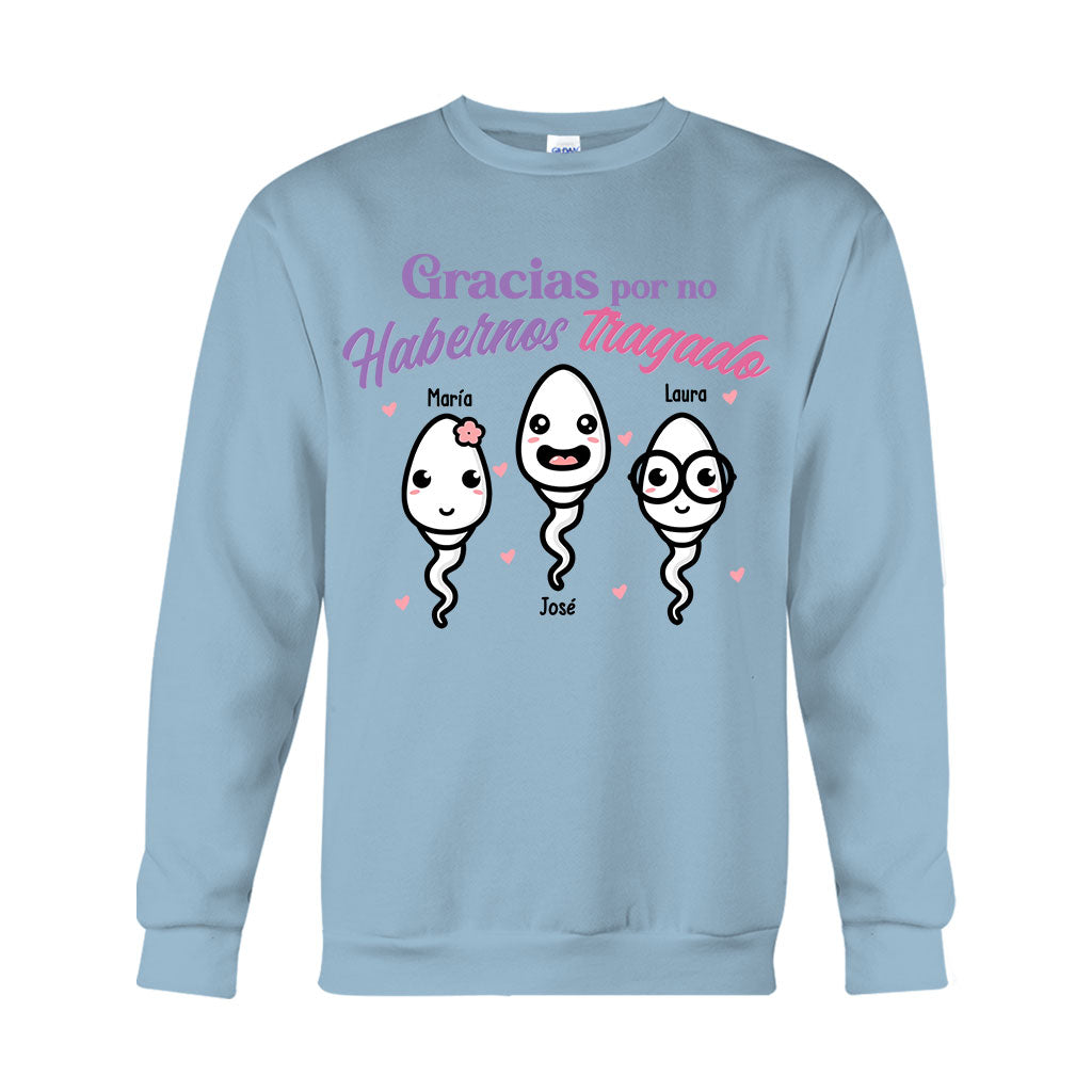 Gracias Por No Habernos Tragado - T-shirt et sweat à capuche personnalisés pour mère