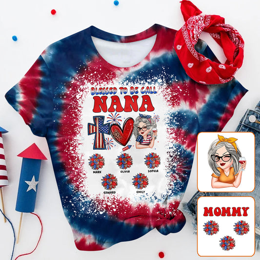 Foi, Amour, Liberté, Bénie d'être appelée - T-shirt personnalisé pour grand-mère