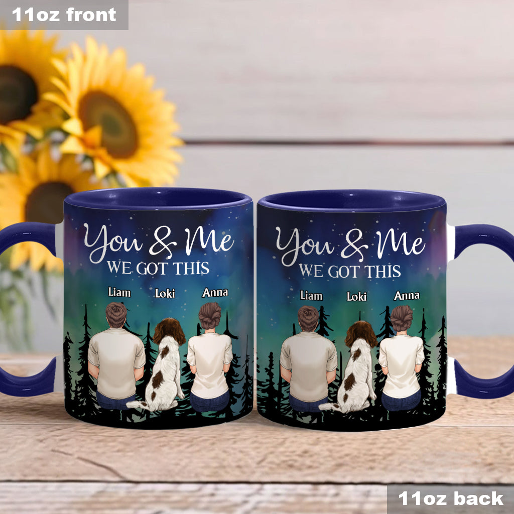 Mug personnalisé pour couples : Toi, moi et les chiens