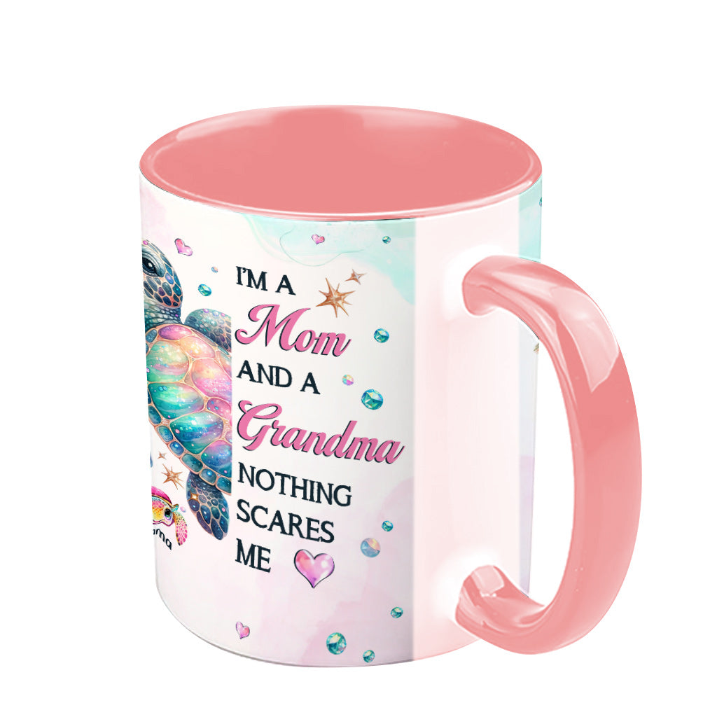 Rien ne me fait peur, mamie tortue - Mug personnalisé pour mamie