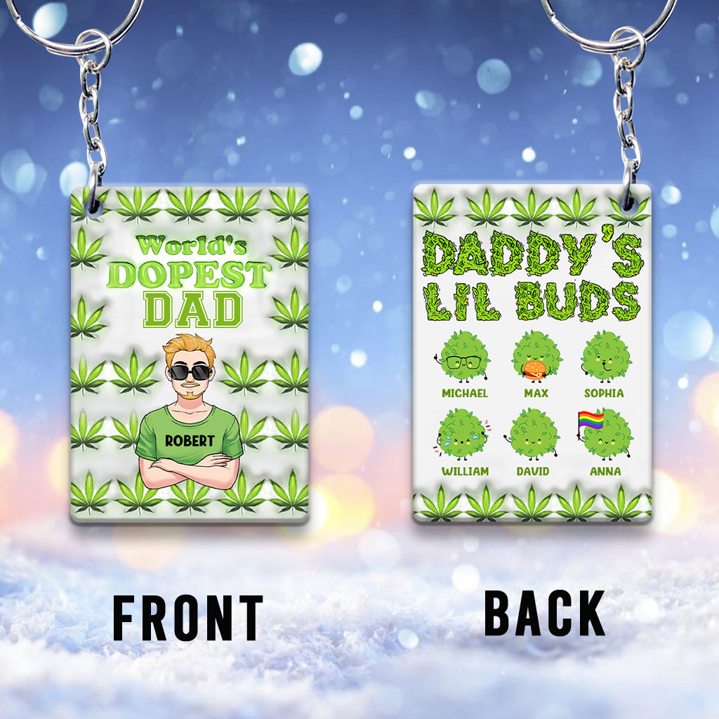 Le papa le plus cool du monde - Porte-clés personnalisé pour papa