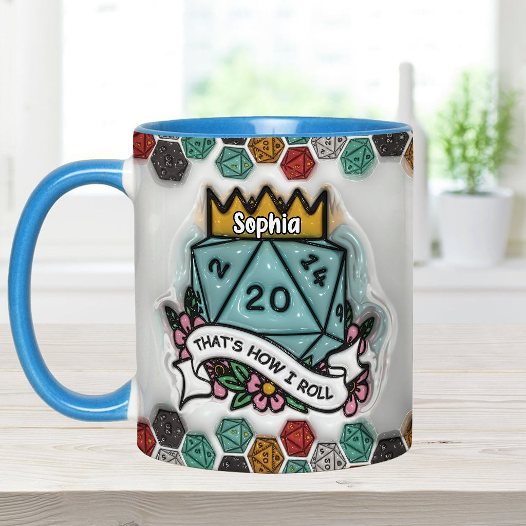 That's How I Roll - Personalized RPG Accent Mug